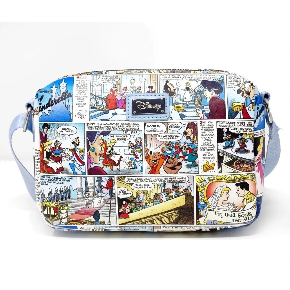 Disney Cinderella Comic‎ Crossbody Bag Disney World Fantasy Land Princess Blue